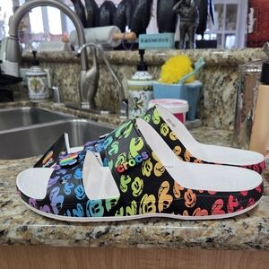 Colorful Crocs Slide Sandals